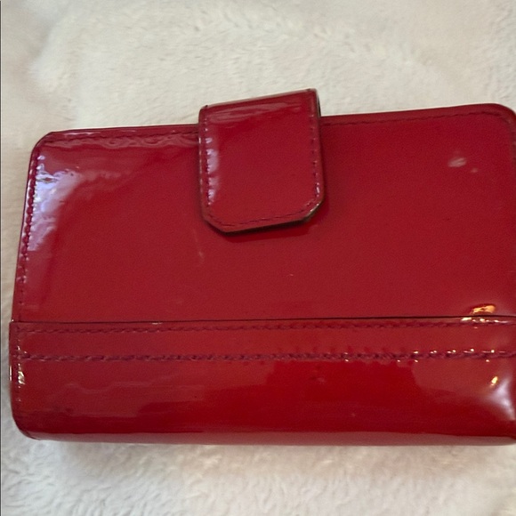 Coach Glossy Cherry Red Wallet - Picture 2 of 9